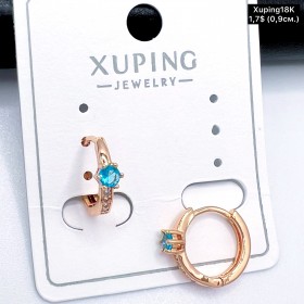 Сережки Xuping18К 20023 ( 0.9 см.)